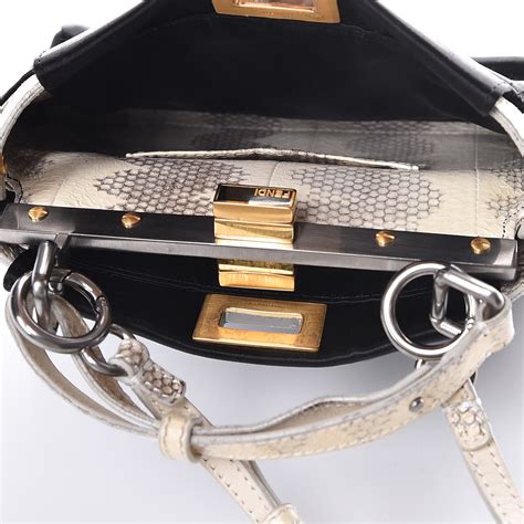 fendi peekaboo bag black|fendi peekaboo snakeskin.